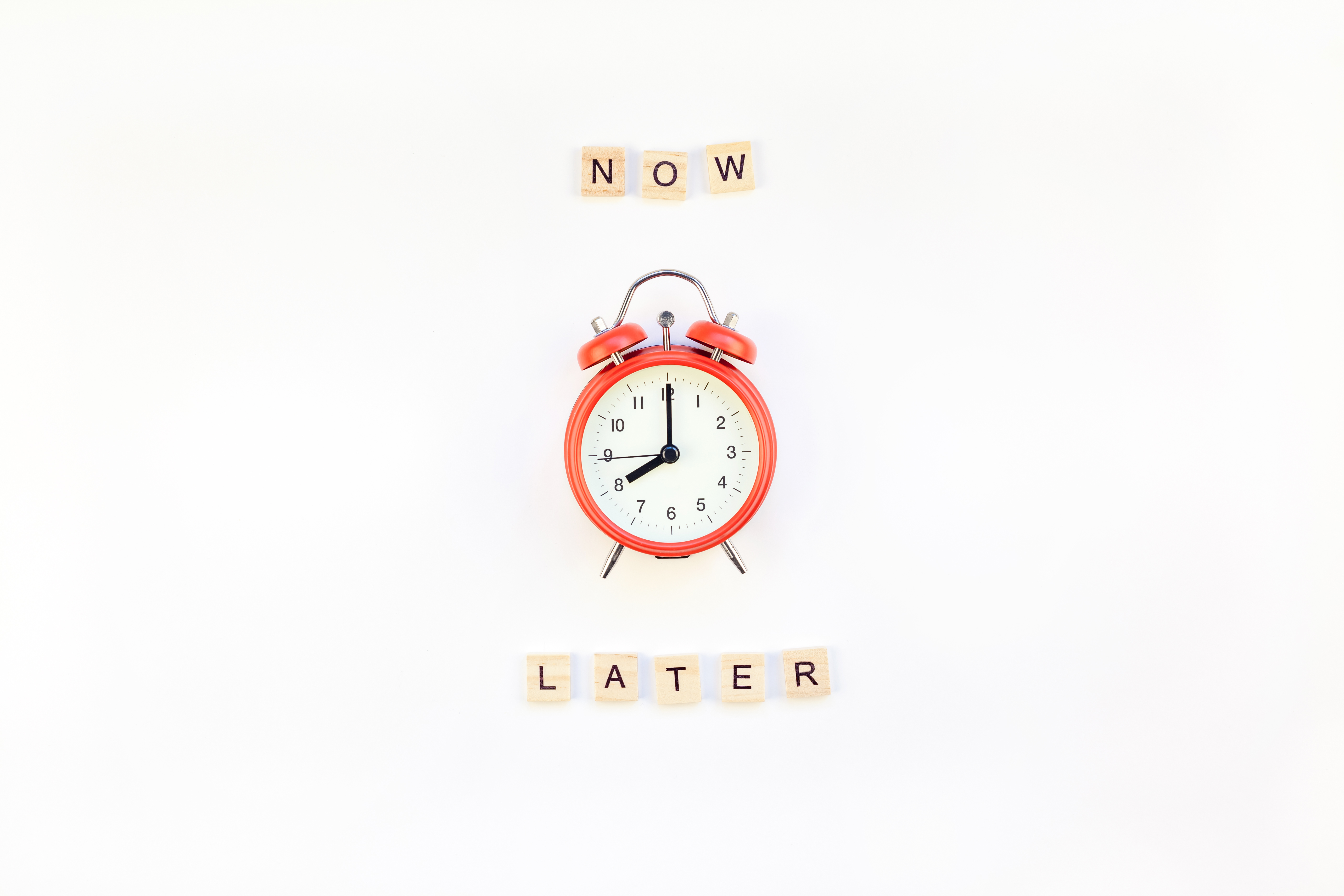 procrastination - not now but later